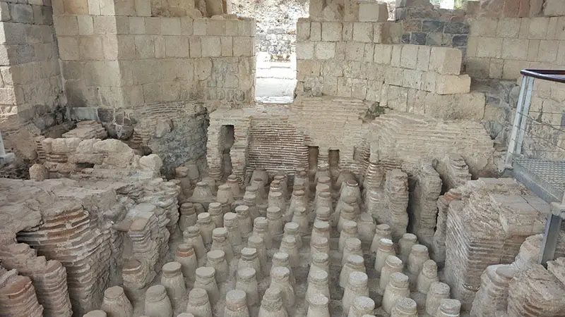 בית מרחץ בגן לאומי בית שאן