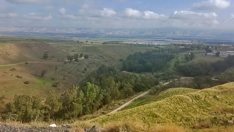 הנוף מתל בית שאן לנחל חרוד