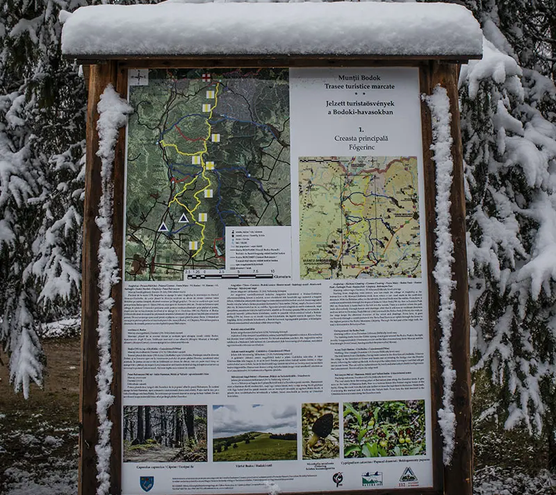 Balvanyos Resort מפת מסלולי הליכה