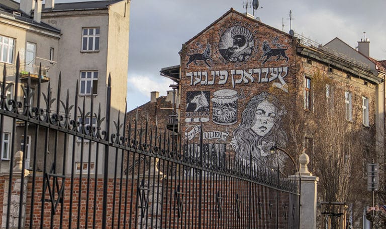 הרובע היהודי בקראקוב גרפיטי