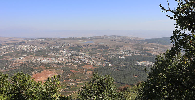 תצפית לבנון בשביל הפסגה בהר מירון