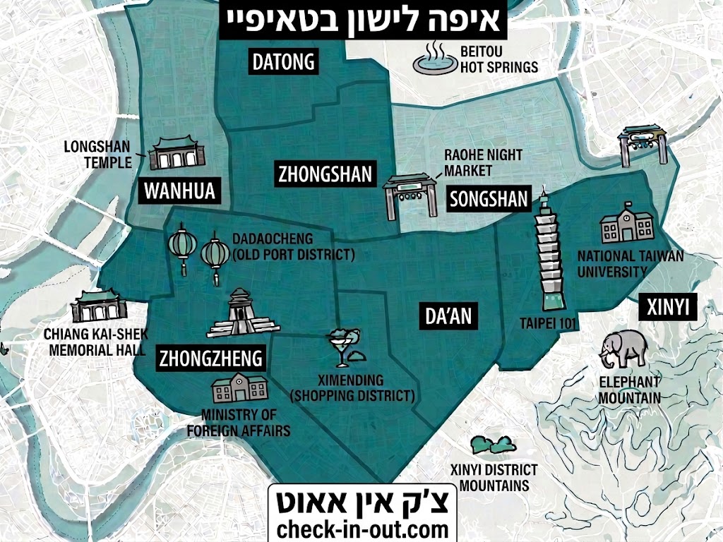 איפה לישון בטאיפיי